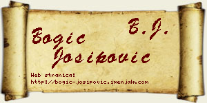 Bogić Josipović vizit kartica